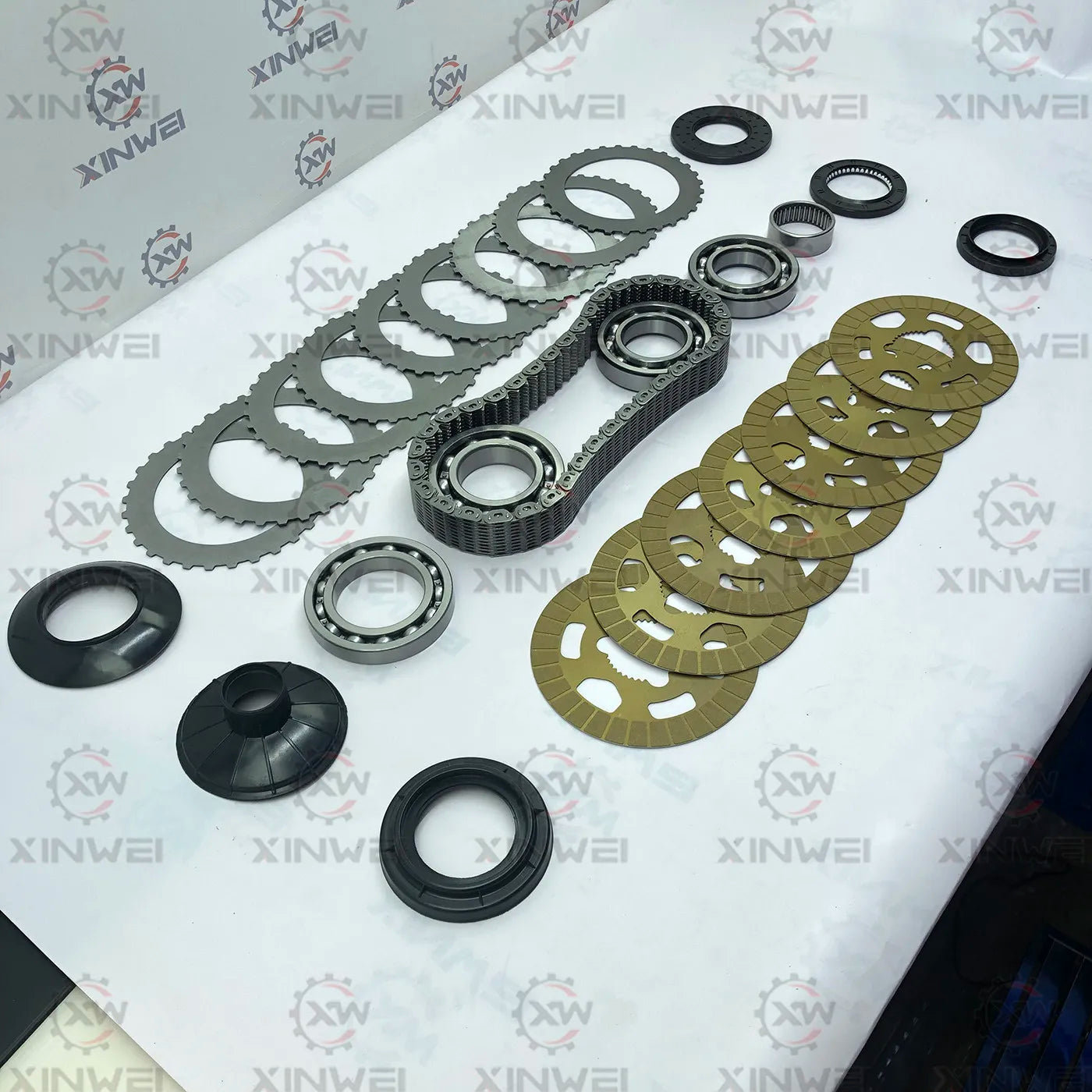 Transfer Case Chain Friction Plate Steel Plate & Dust Cover Kit for BMW X3 X5 X7 5 Series M Series | ATC13